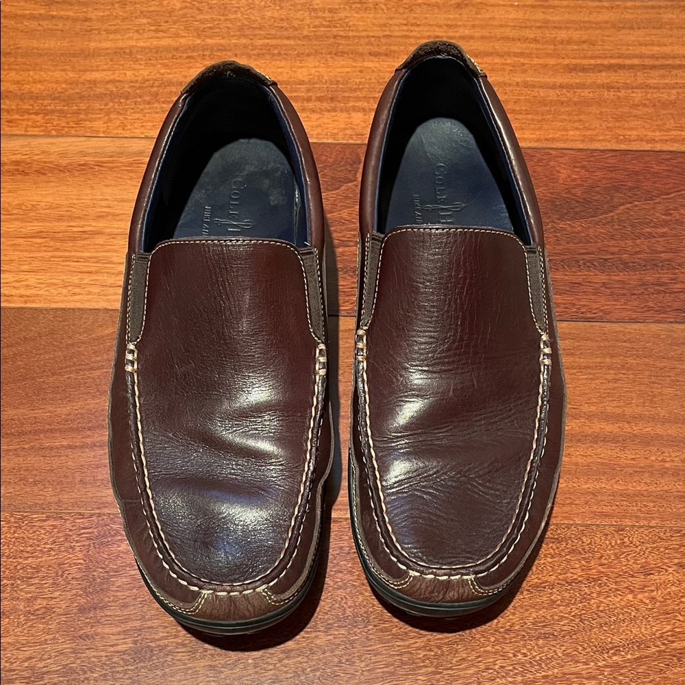 Cole Haan Shoes Mens 11.5 M Brown Leather Slip On Loafers